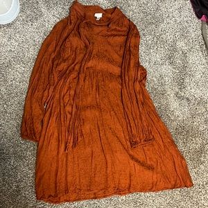 Orange cheetah dress